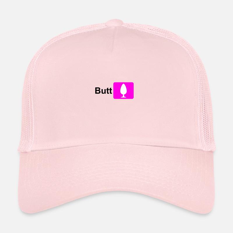 Butt Plug Icon Pink (pour fond clair) Casquette trucker 