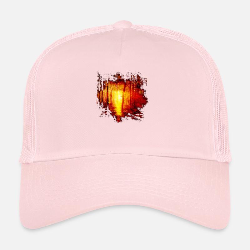 Nature forest trees sunbeam sun gift idea Trucker Cap