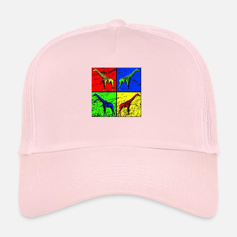 Giraffe - Trucker Cap - Hellrosa