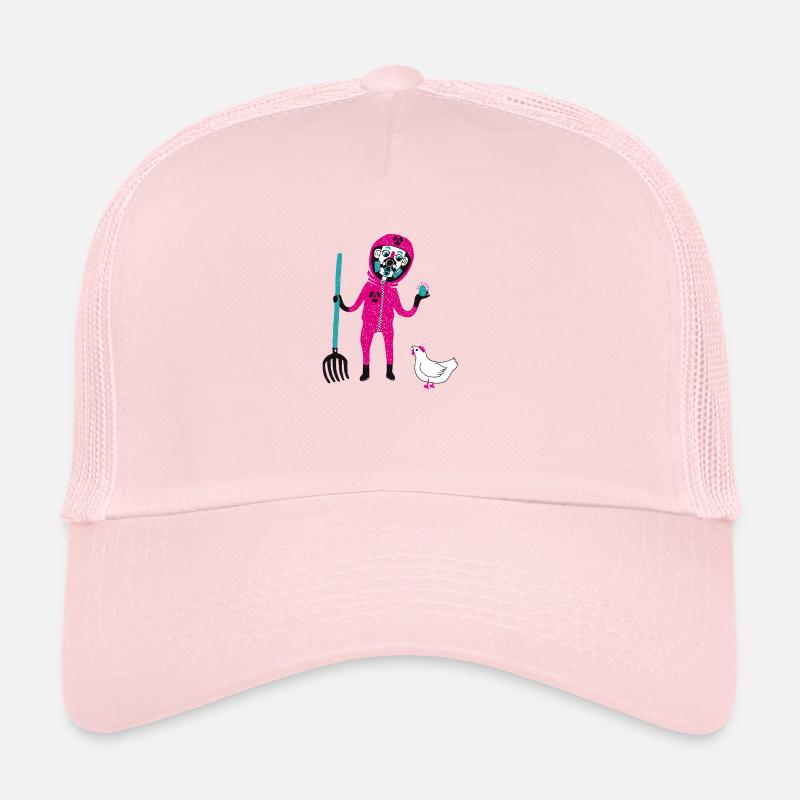 Atom Farmer - Casquette trucker  - rose pâle