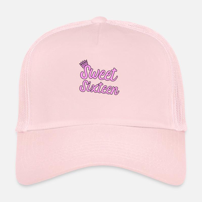 16. Geburtstag Shirt Idee Geschenk - Trucker Cap - Hellrosa