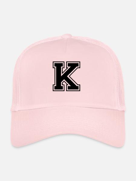 k - Trucker Cap - pale pink - Front