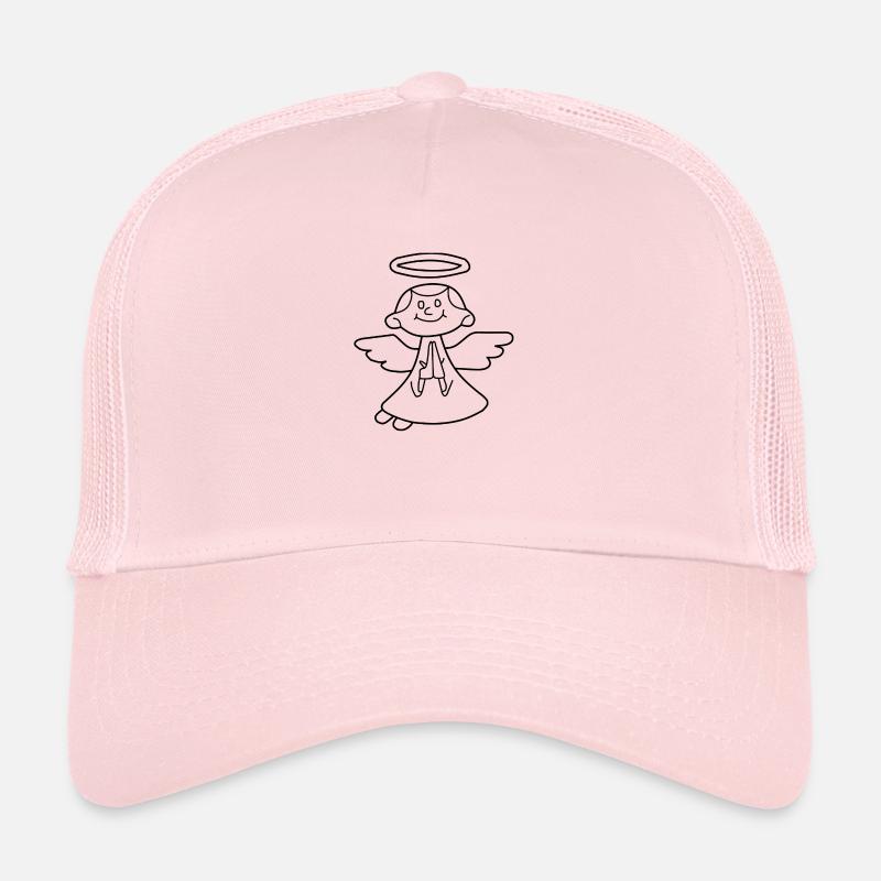 Ange - Casquette trucker  - rose pâle