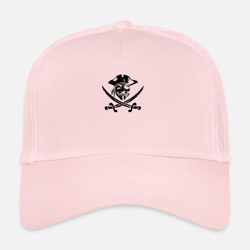 Pirat Anonymous Geschenk - Trucker Cap - Hellrosa