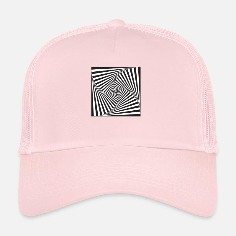 optische Täuschung - Trucker Cap - Hellrosa