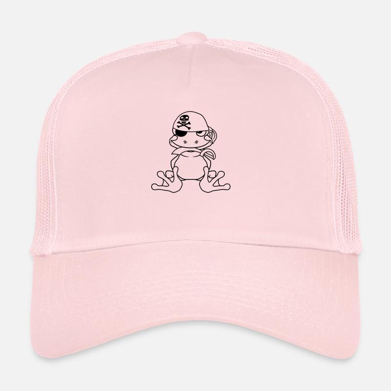 pirat seeraeuber kapitaen matrose saebel ueberfall - Trucker Cap - Hellrosa