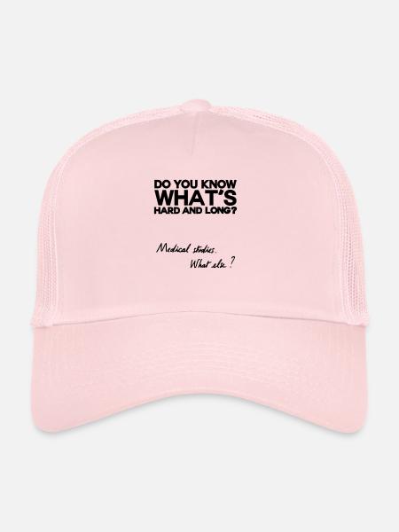 What else? - Casquette trucker  - rose pâle - Devant