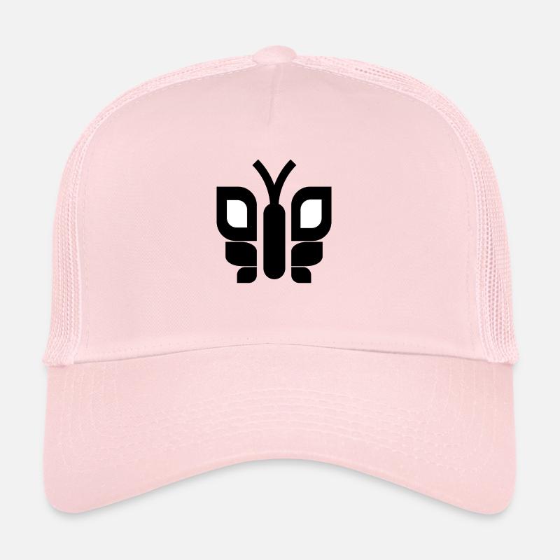 Black & White Butterfly Trucker Cap