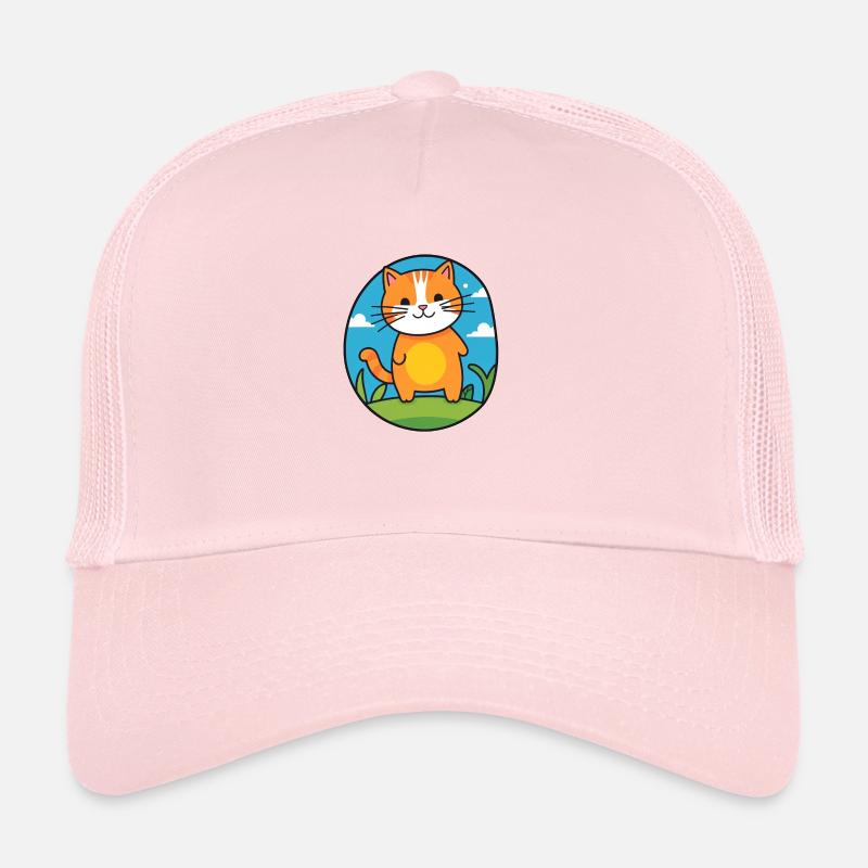Katze im Comicstil Trucker Cap
