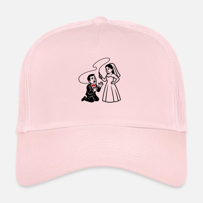 Ehepaar Hochzeit Peitsche Trucker Cap