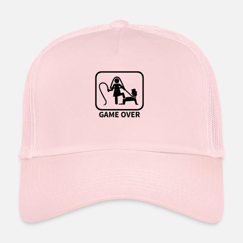 Junggesellenabschied Game Over - Trucker Cap - Hellrosa