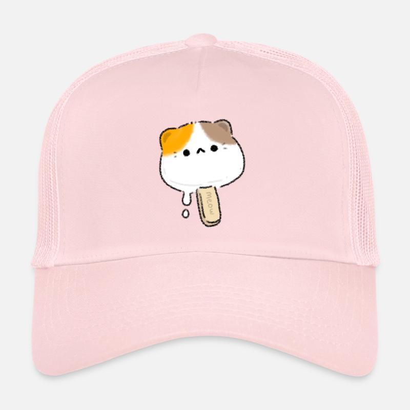 Chat de la crème glacée Casquette trucker 