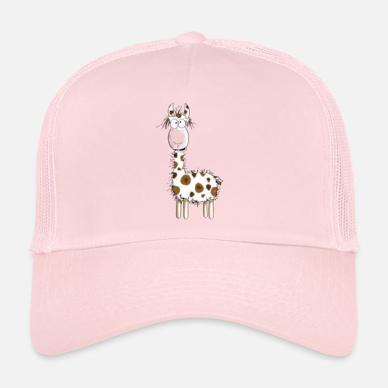 Crazy Lama - Lamas - Alpaka - Comic - Geschenk Trucker Cap