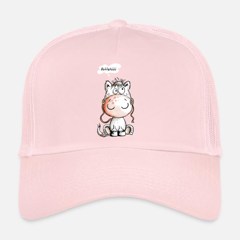 Knuffiges Hottehüüü Pferdchen - Pferd - Comic - Trucker Cap - Hellrosa