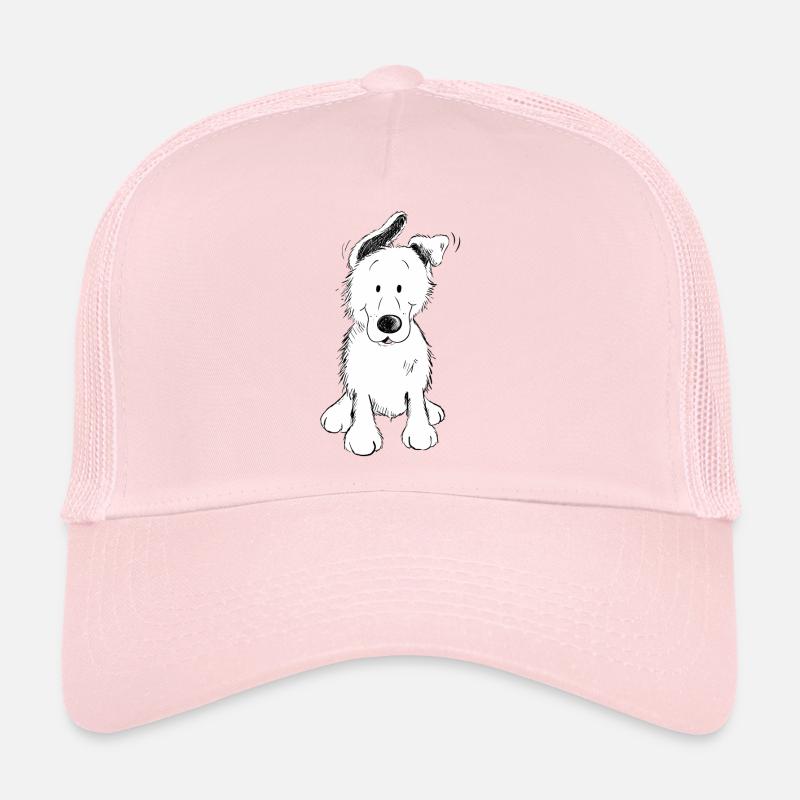 Pfiffiger Hund I Comic I Geschenk - Trucker Cap - Hellrosa