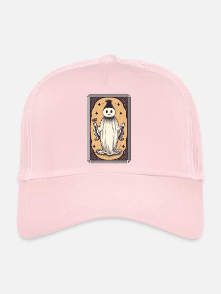 Happy Mind Tarot Card - Trucker Cap - pale pink - Front