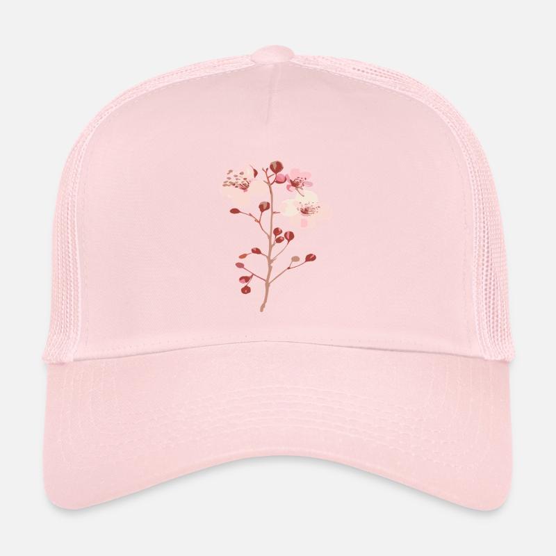 Blüten vom Kirschbaum sakura - Trucker Cap - Hellrosa