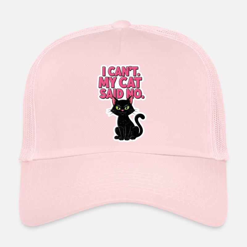 Chat qui dit : Mon chat dit non Casquette trucker 