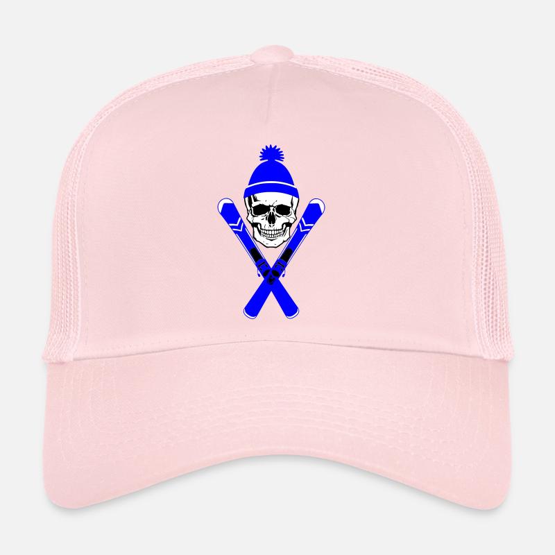 Skifahrer Schädel Trucker Cap