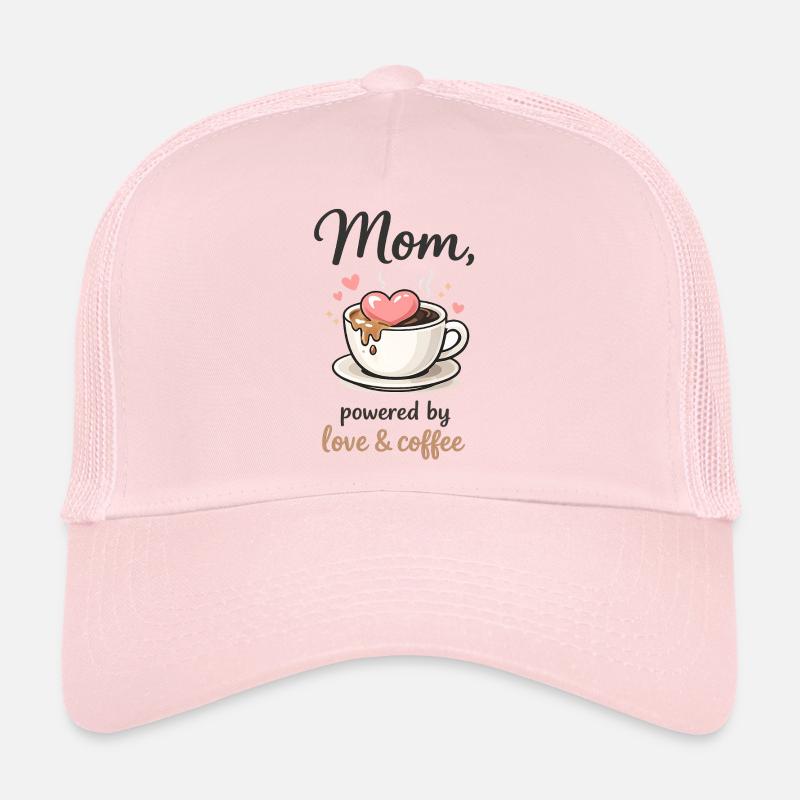 Mom, Powered by Love & Coffee Casquette trucker 