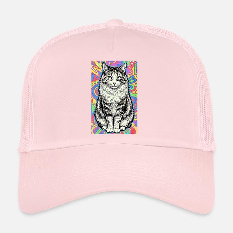 chat Casquette trucker 