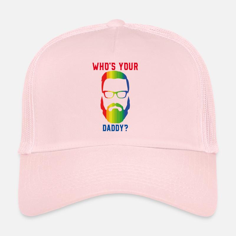 WHO'S YOUR DADDY? - Trucker Cap - pale pink