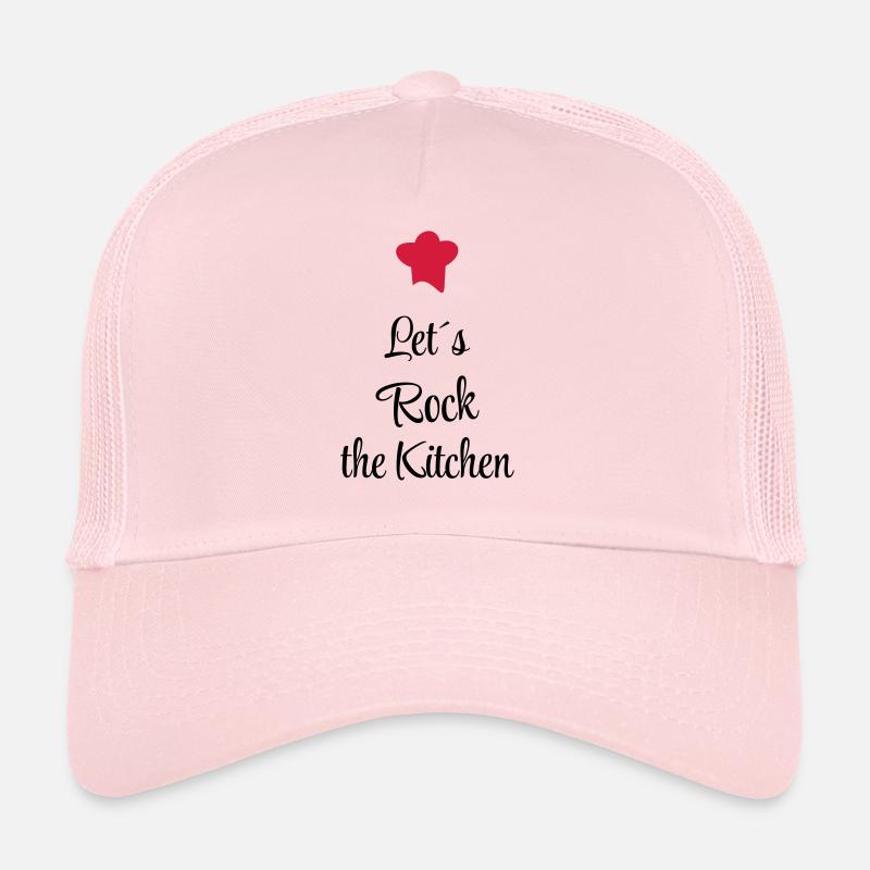 cuisinier - Casquette trucker  - rose pâle