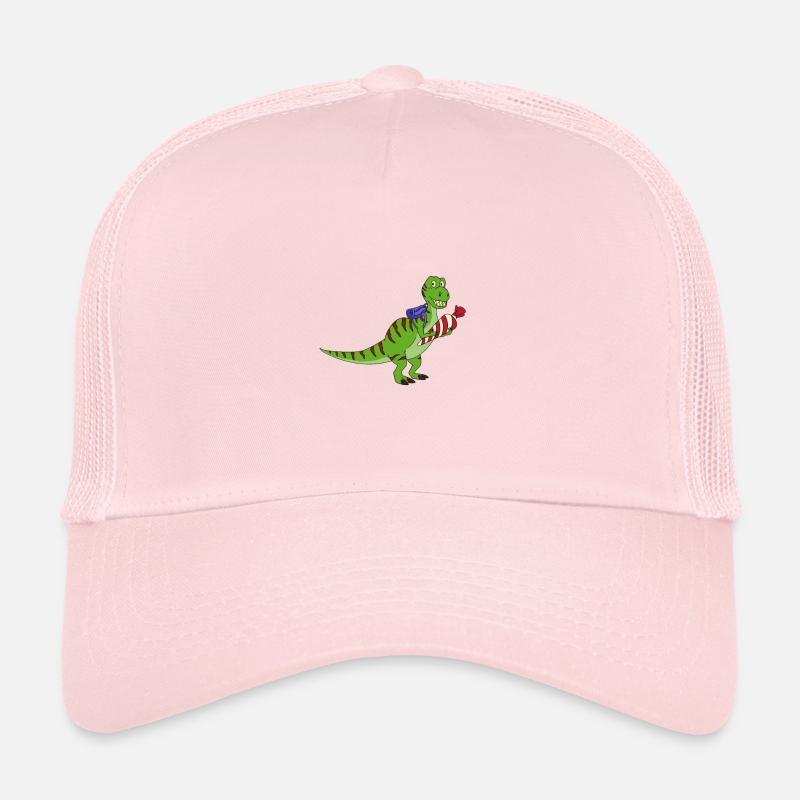 Schulkind Einschulung Dino T-Rex Geschenk Trucker Cap