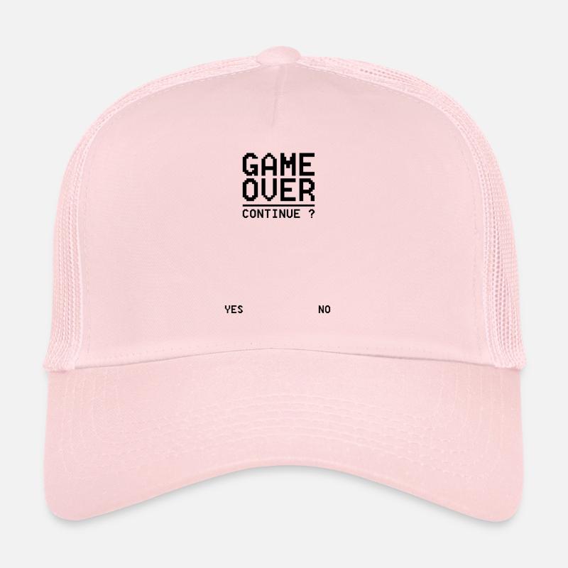 GAME OVER Continue S - Trucker Cap - Hellrosa
