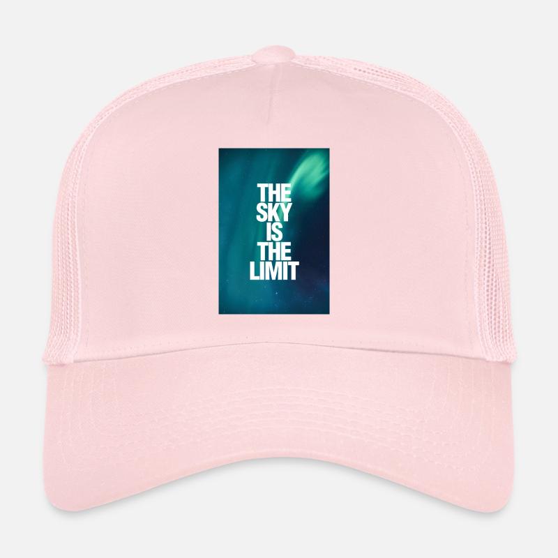 The Sky Is The Limit poster - Trucker Cap - pale pink