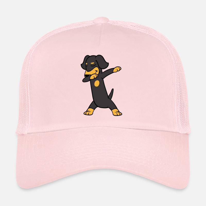 Dabbing Dab Dachshund Teckel Dachshund Dog Dancing Trucker Cap