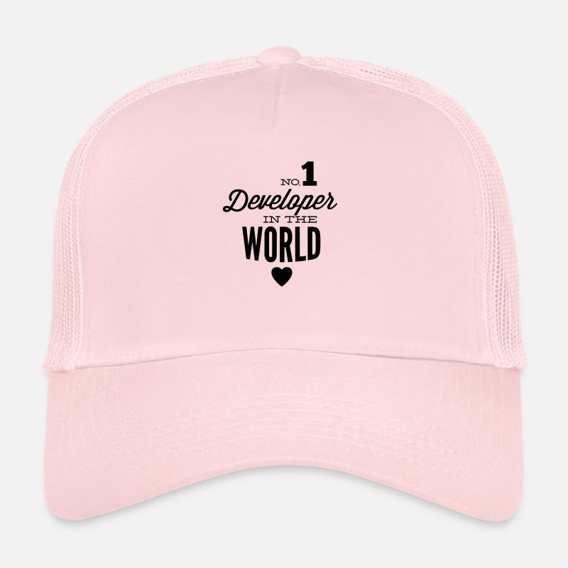 Bester Entwickler der Welt - Trucker Cap - Hellrosa