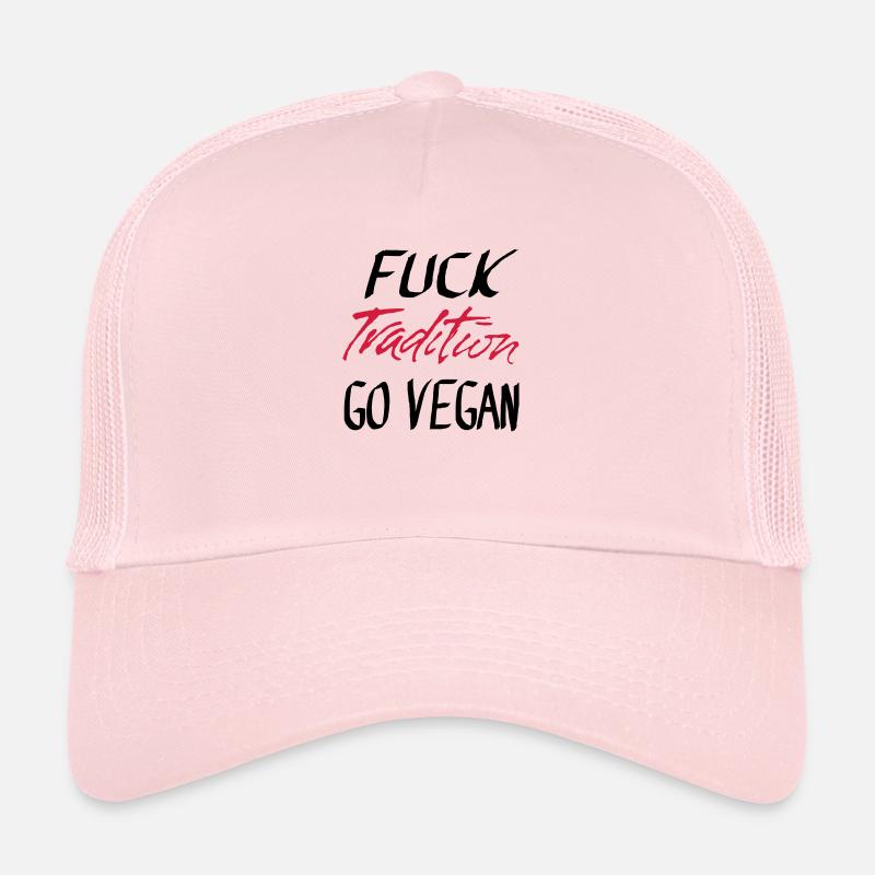 FUCK Tradition GO VEGAN Casquette trucker 