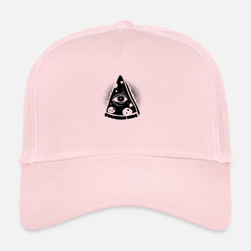 PIZZA ILLUMINATI | FUNNY PYRAMID DESIGN IDEA Trucker Cap