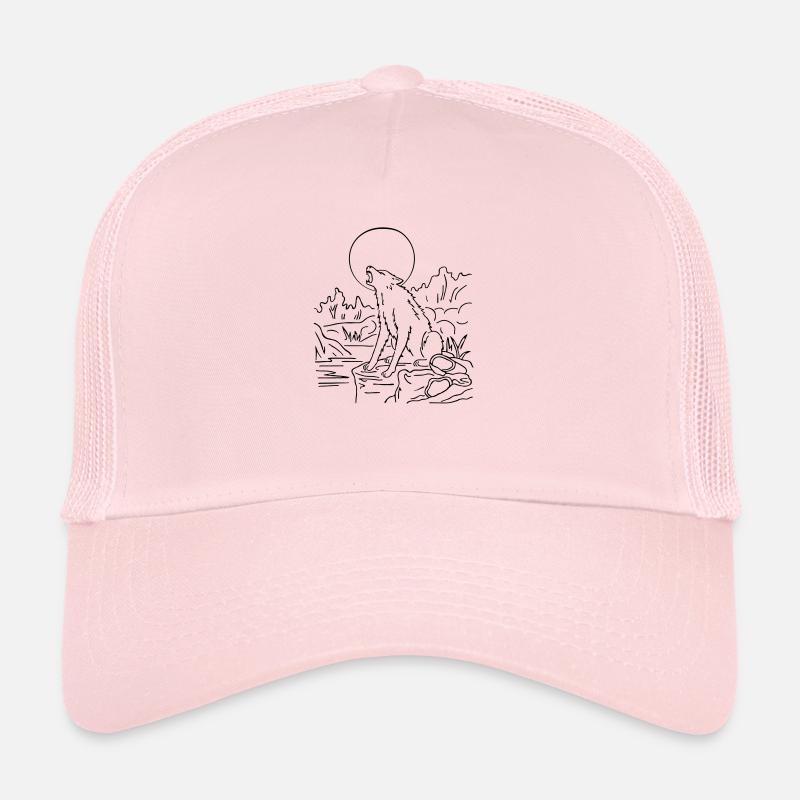 Wolf - Trucker Cap - Hellrosa