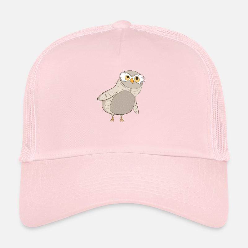 Kauz Eule - Trucker Cap - Hellrosa