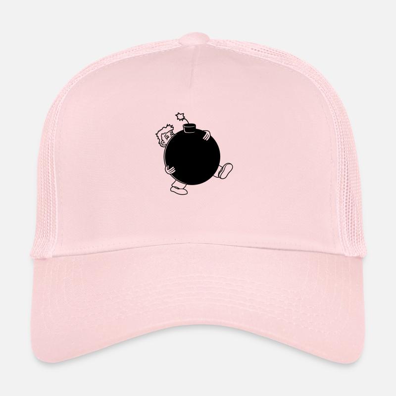 explosion bombe explodieren tnt dynamit gefaehrlic Trucker Cap
