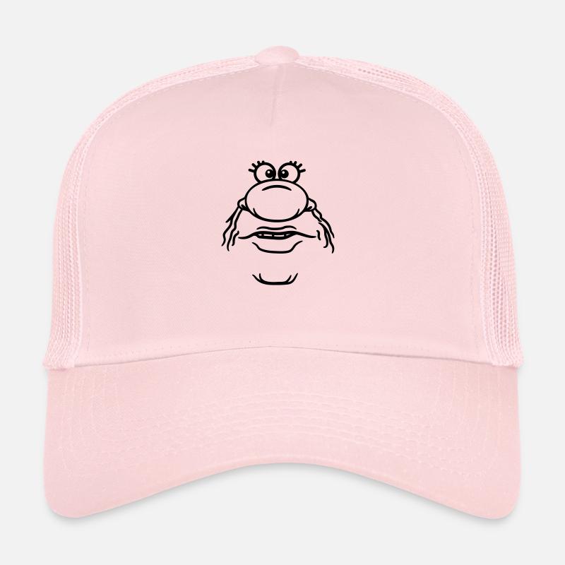 visage drôle dessin animé clip gros nez Casquette trucker 