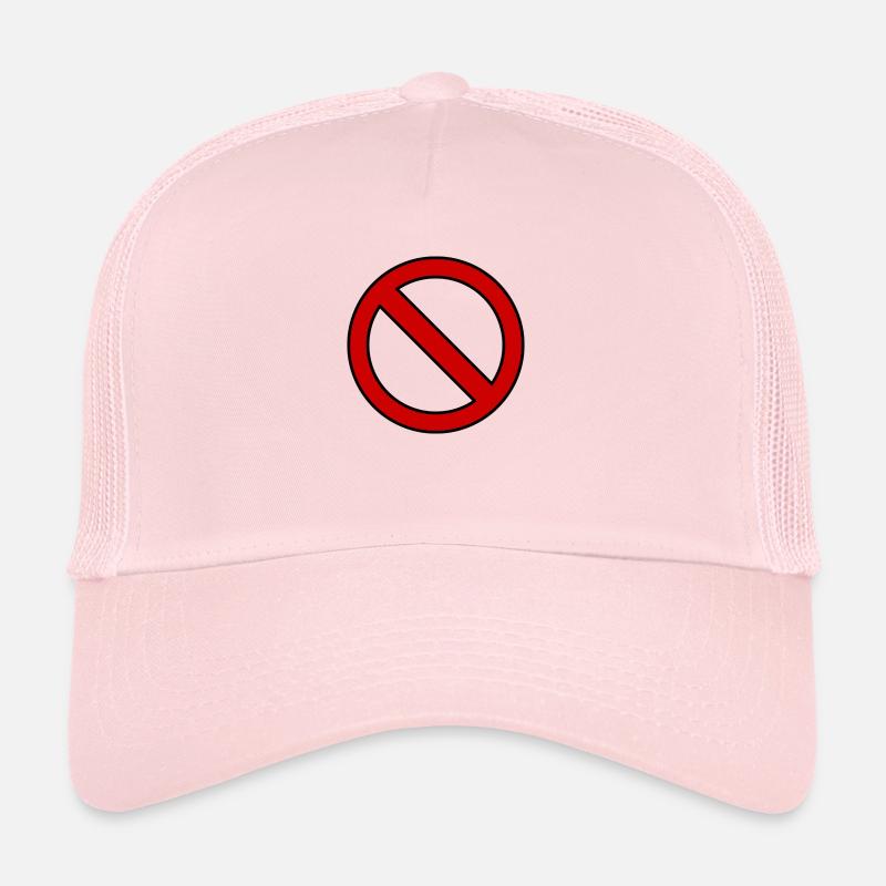 Verboten Schild Geschenk Idee - Trucker Cap - Hellrosa