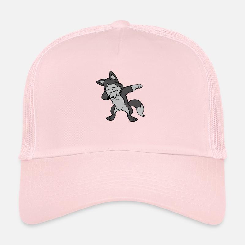 Dabbing Dab Siberian Husky Hund Wolf Tanzen Trucker Cap