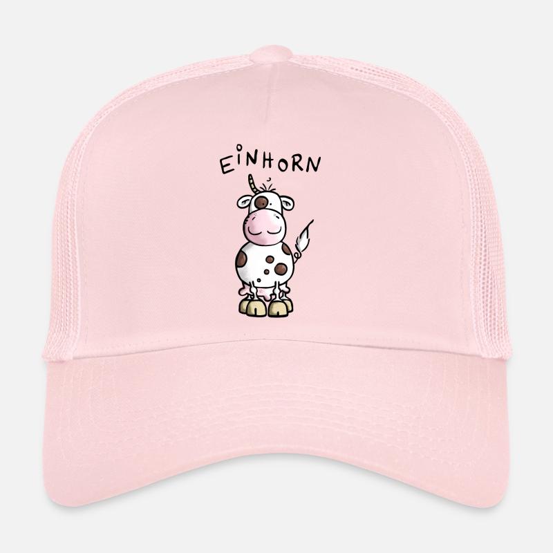 Einhorn - Kuh - Rind - Trucker Cap - Hellrosa