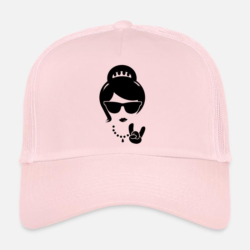 swag coole frau mutter swag hipster madchen boss - Trucker Cap - Hellrosa