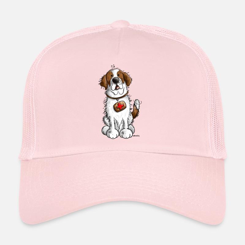 Cute Saint Bernard Dog Trucker Cap