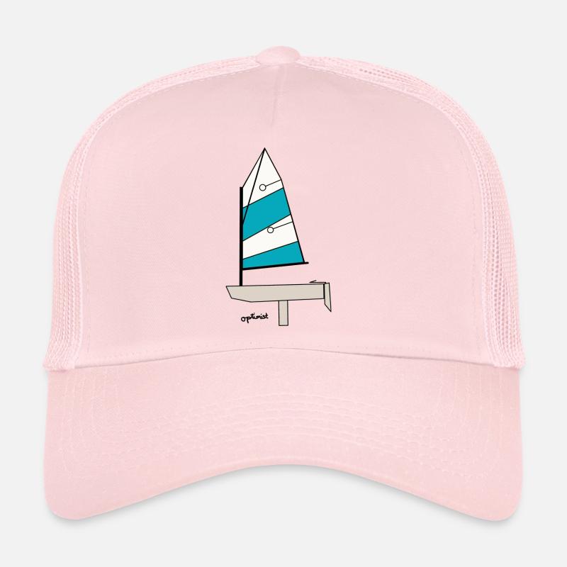 Optimist Sailboat Variant 3 Trucker Cap