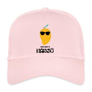 Take-it Mango - Édition Noire - Casquette trucker  - rose pâle - Devant