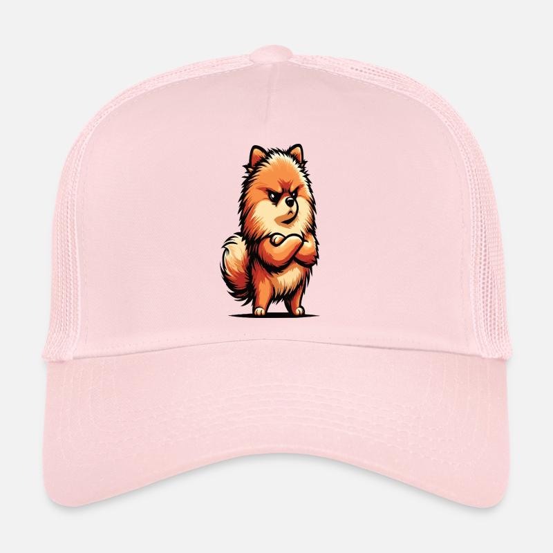 Spitz nain de Poméranie Spitz Porte-Spitz nain Spitz Casquette trucker 