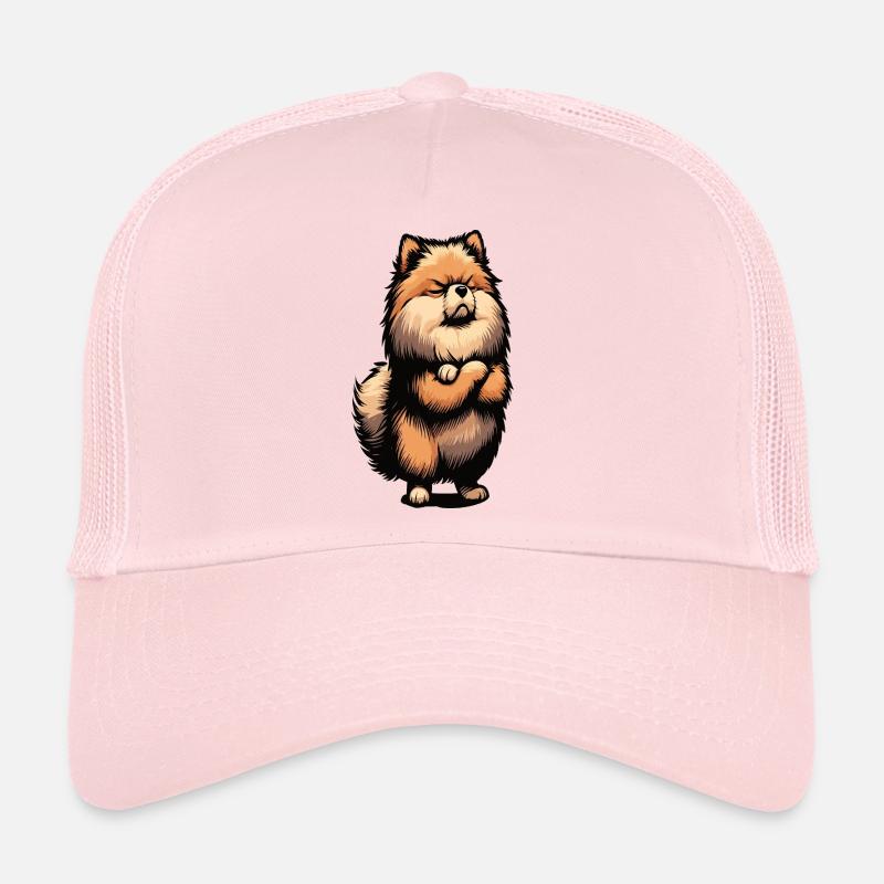Spitz nain de Poméranie Spitz Porte-Spitz nain Spitz Casquette trucker 
