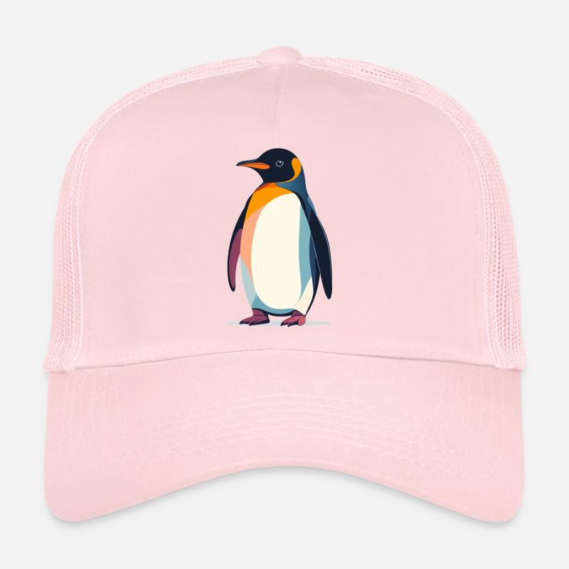 Graphique vectoriel abstrait du Pingouin debout sur la glace Casquette trucker 