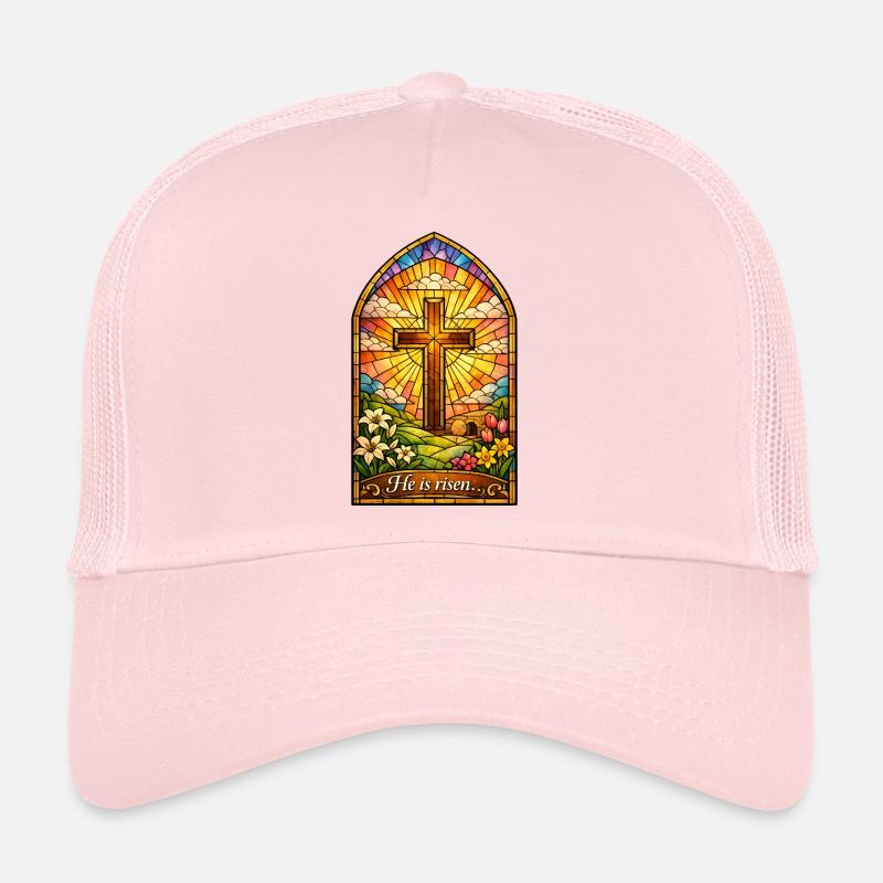 He is Risen Easter Jesus Easter Trucker Cap