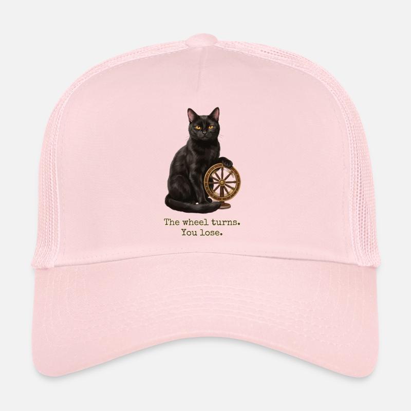 La roue tourne le chat Casquette trucker 